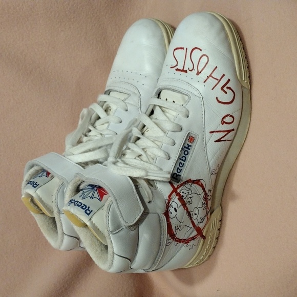 Reebok x Ex-O-Fit Clean-Stranger Things x Bait High Top Sneakers Sz 5.5-Cosplay - Picture 1 of 13